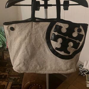 Stylish Black and Cream Tote Bag